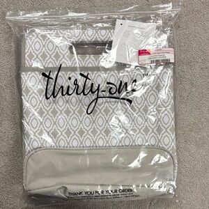 Thirty-One Taupe and Cream organizer